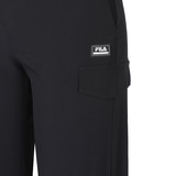 휠라 키즈 카고 바지 - 블랙