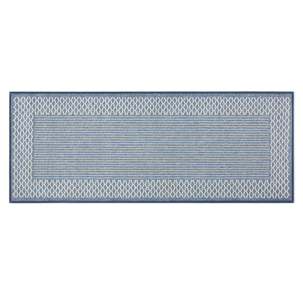 Town & Country 셔닐 트위드 러너 60 x 152cm - 블루