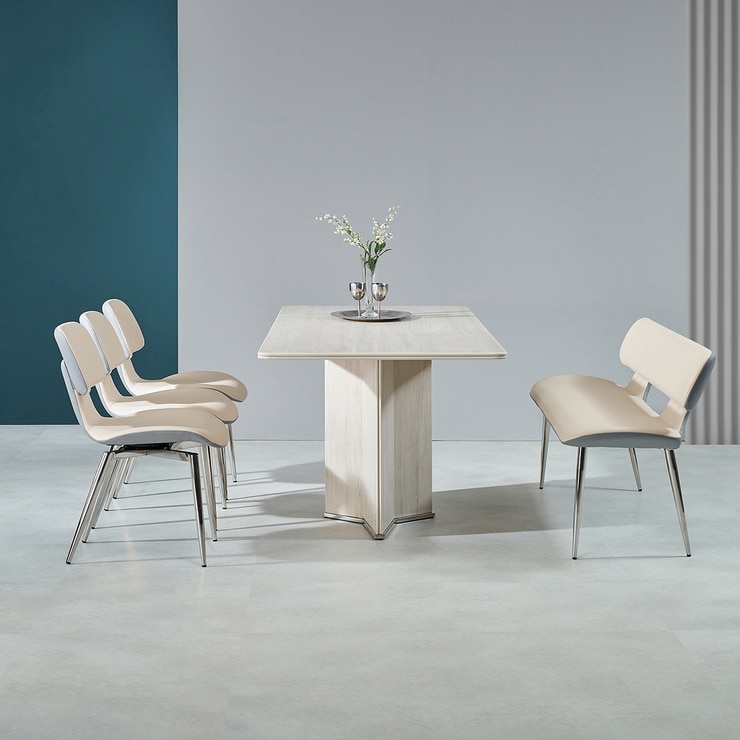 더리치 회전 6인 세라믹 식탁세트 2000 (벤치형)