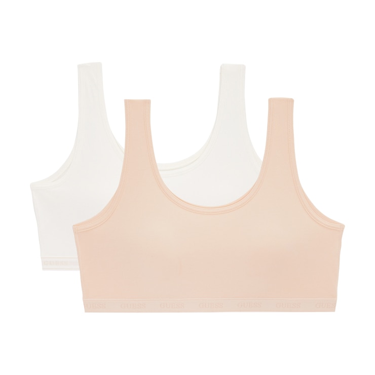 게스 주니어 아웃밴드브라 2매 - L, 크림/베이지