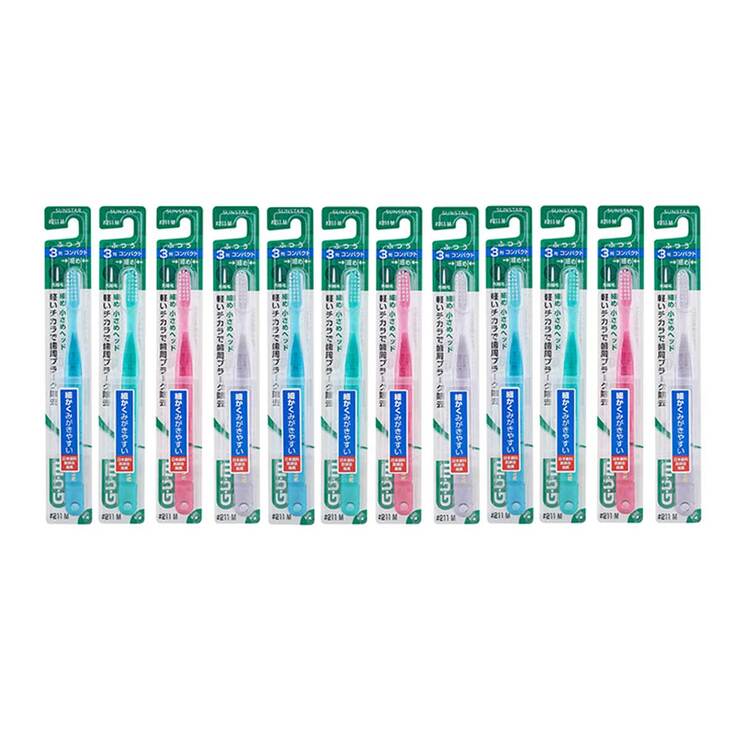 G.U.M Compact #211M Toothbrush 12P 681276