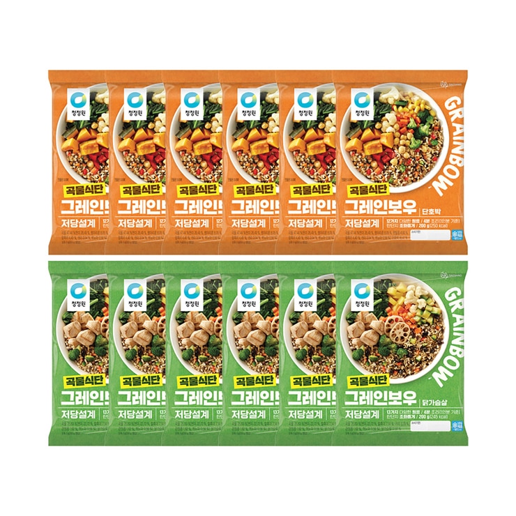 청정원 그레인보우 골라담기(200gx6) x 2