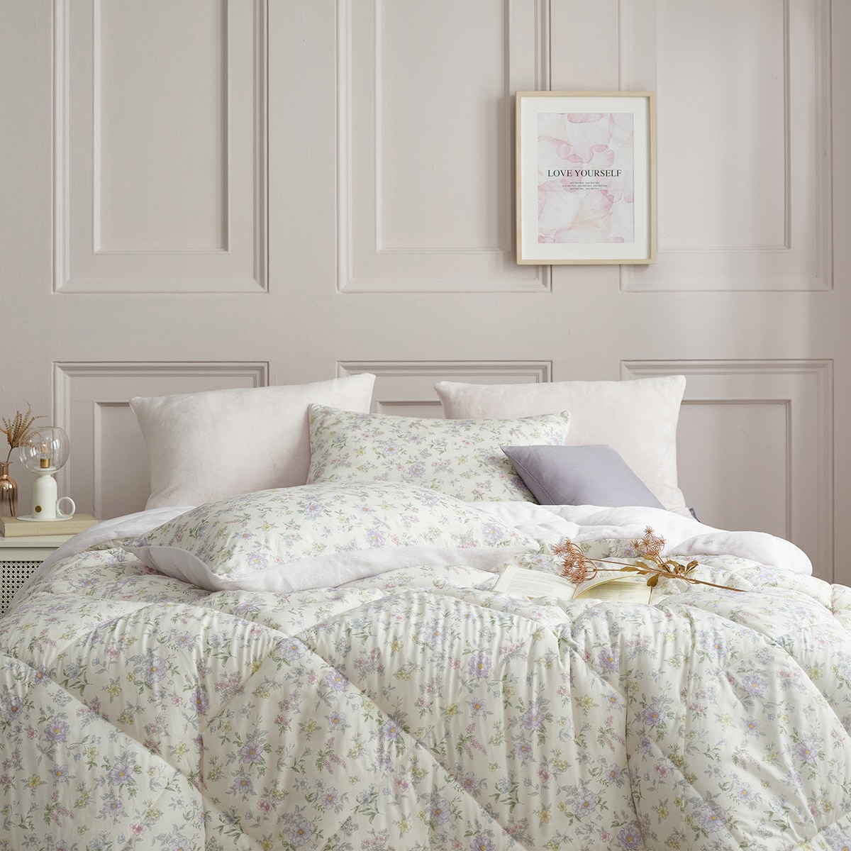 에이프릴앳홈 모달 극세사 차렵이불 - 퀸, 멜티