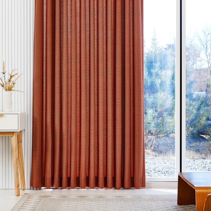 커튼 브릭오렌지 520 x (230/240) cm