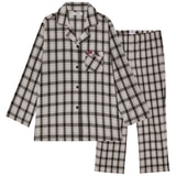 게스 여성 코튼 파자마 세트 - 아이보리 체크, S