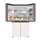 LG 오브제 노크온 냉장고 870L,메탈클레이핑크&베이지