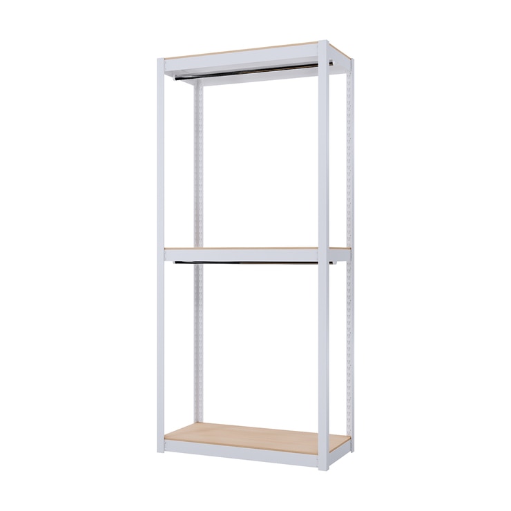 스피드랙 다용도 3단 철제 행거 80 x 40 x 180cm - 화이트 스피드랙 다용도 3단 철제 행거 80 x 40 x 180cm - 화이트
