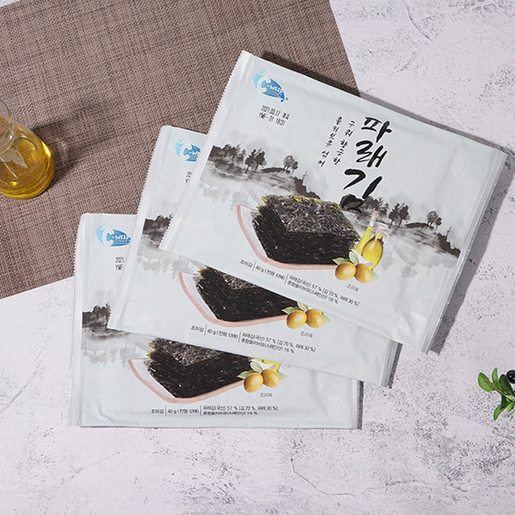 C-WEED 올리브유 파래김 40g x 8 C-WEED 올리브유 파래김 40g x 8