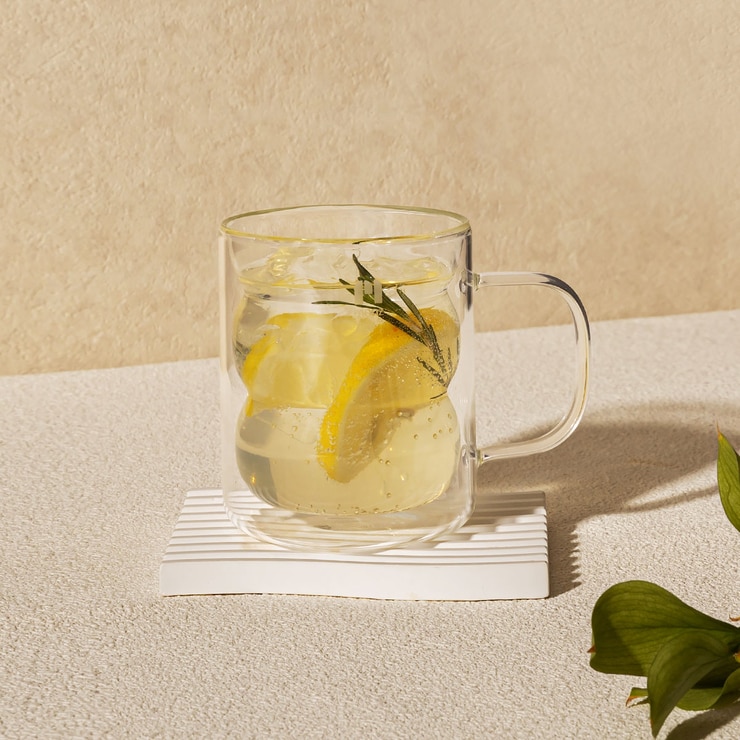 메종오브제 몬즈 더블월 누볼라 유리머그 330ml 4P