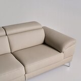 다우닝 마티에 헤드레스트 전체천연가죽 소파 3인