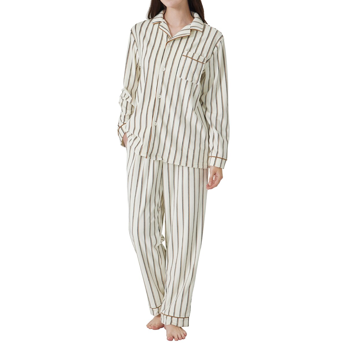 코데즈 컴바인 여성 파자마 세트 - 아이보리, S 코데즈 컴바인 여성 파자마 세트 - 아이보리, S