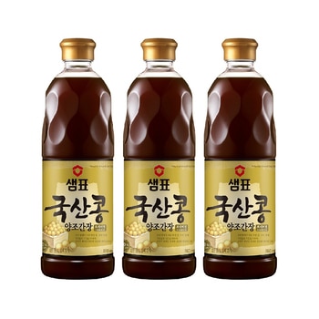 샘표 국산콩 간장（프리미엄）860ml x 3