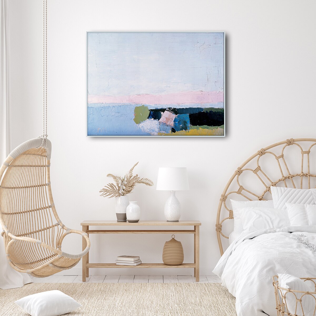 지클레 그림 액자 (80 x 60cm 또는 60 x 80cm) - 니콜라스 드 스탈 해안가