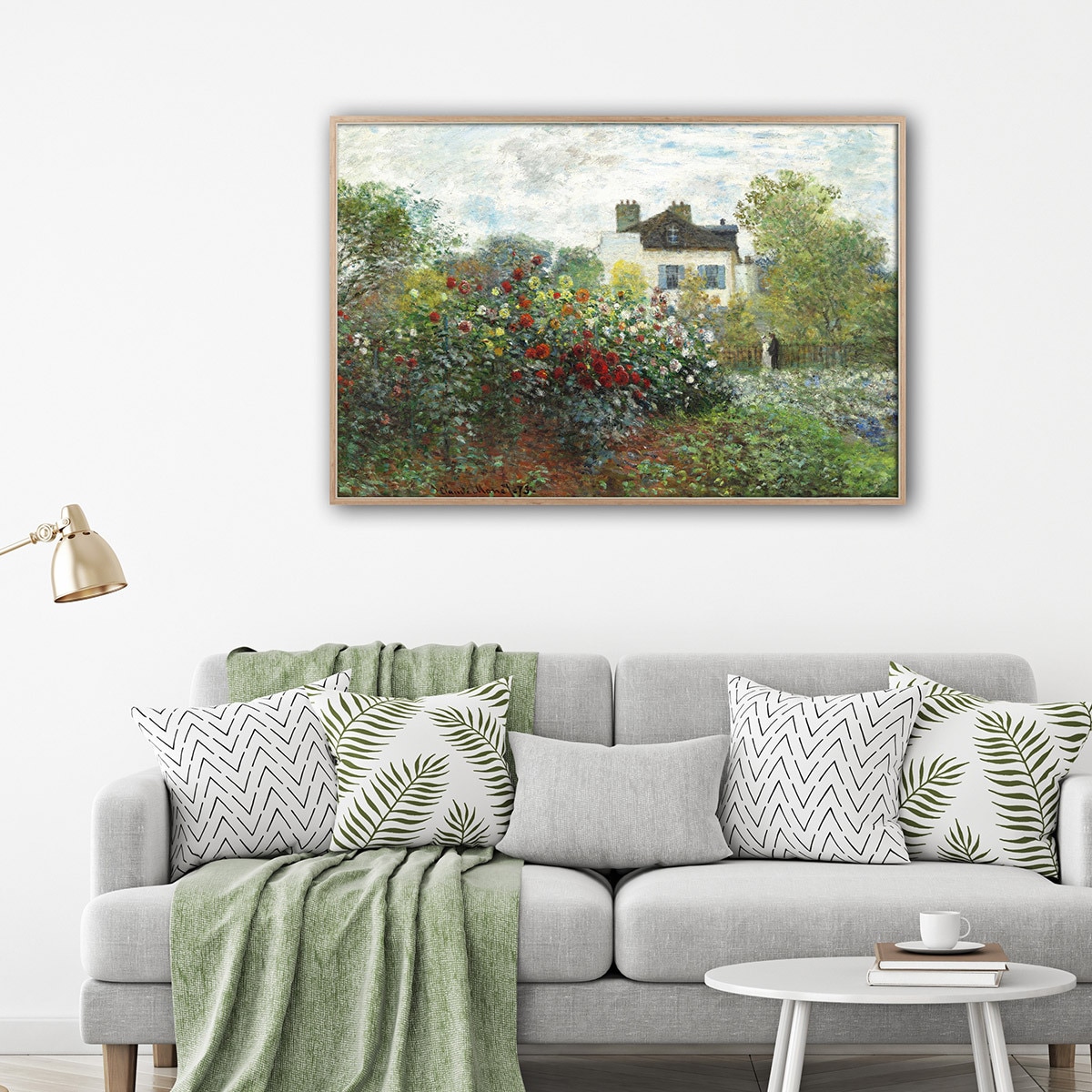 지클레 그림 액자 91x61cm - 모네, 화가의 정원