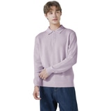 바인 남성 캐시미어 100% 폴로 - 라벤더