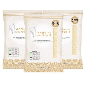 푸른들판 유기농 밀키퀸 3kg x 3