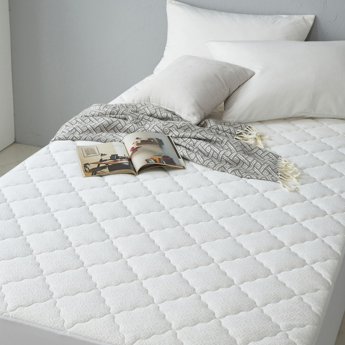 에이프릴앳홈 뱀부 3중직 누빔 매트리스커버 싱글 코스트코 코리아