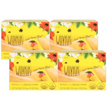와이키키 와일드망고 다이어트 700mg x 14정x 4박스 와이키키 와일드망고 다이어트 700mg x 14정x 4박스