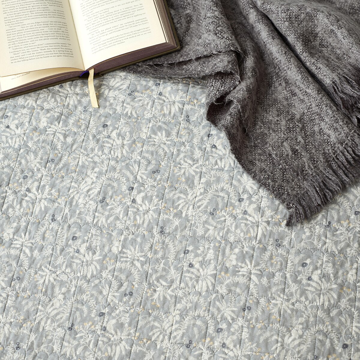 에이프릴앳홈 AMB 목화솜 워싱면요 - 퀸, 디프(그레이)