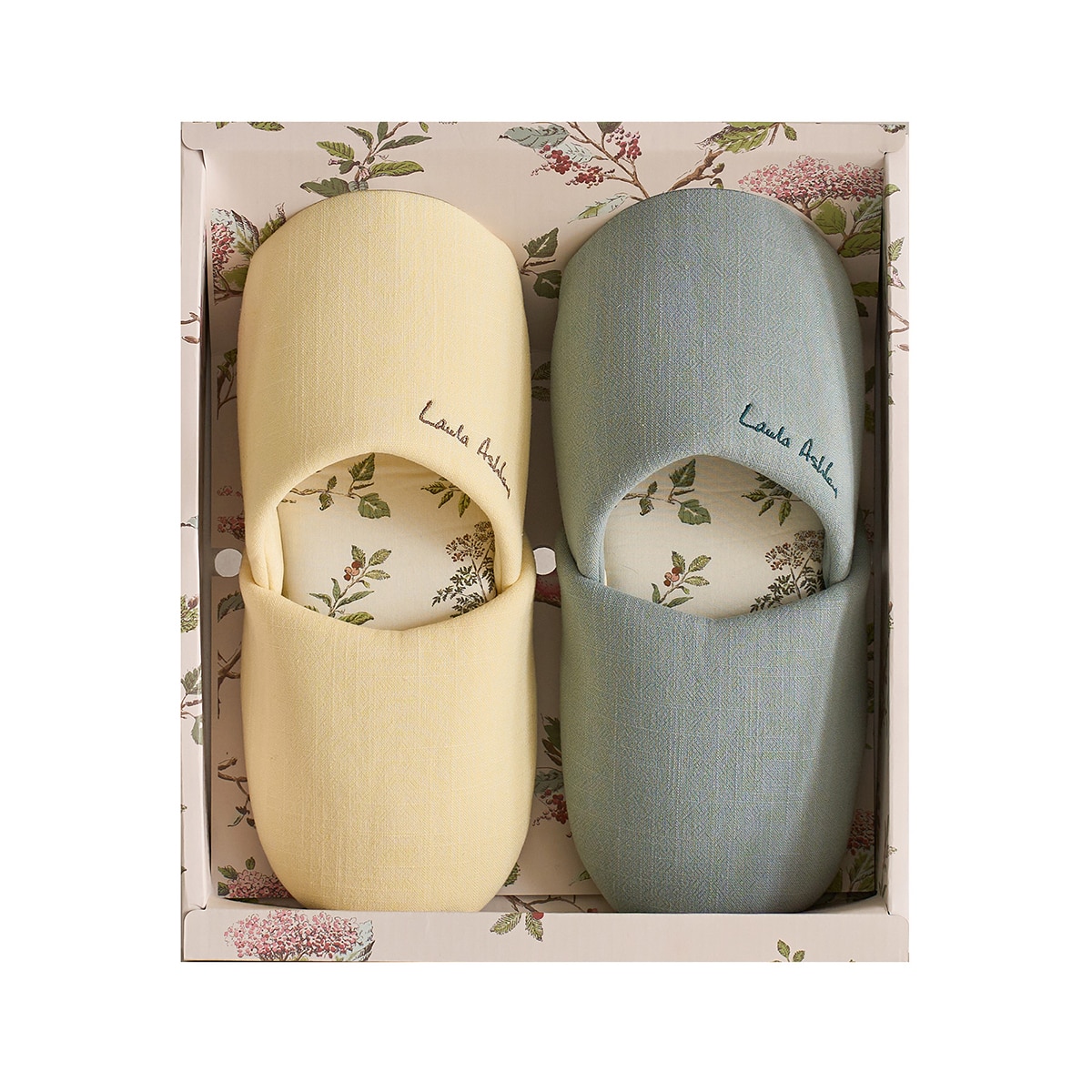 로라애슐리 실내화 2P - 옵션2, 엘로우M+민트L