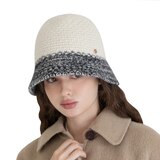 안드레아바나 여성 울 트위드 모자 - 아이보리 안드레아바나 여성 울 트위드 모자 - 아이보리