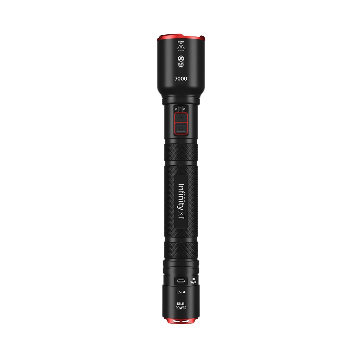 Infinity X1 7000루멘 듀얼파워 LED 손전등