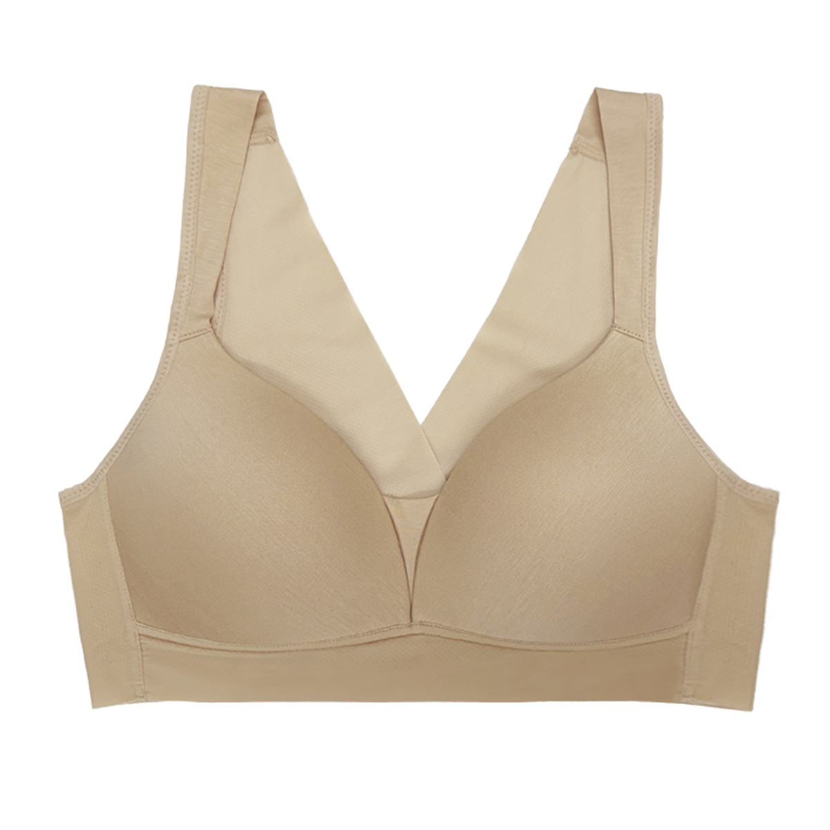 바디블루 밴드없는 브라렛 2매 - 베이지/라이트베이지, 75A