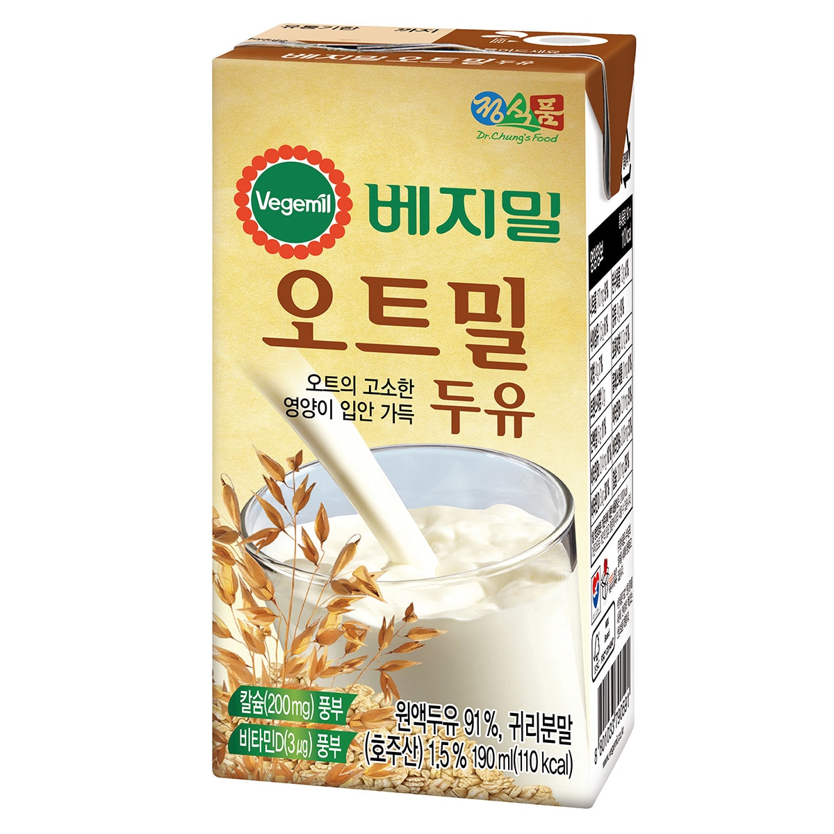 베지밀 오트밀 두유 190ml x 24 x 3