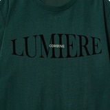 코데즈 컴바인 여성 루즈핏 티셔츠 - 다크 그린, L