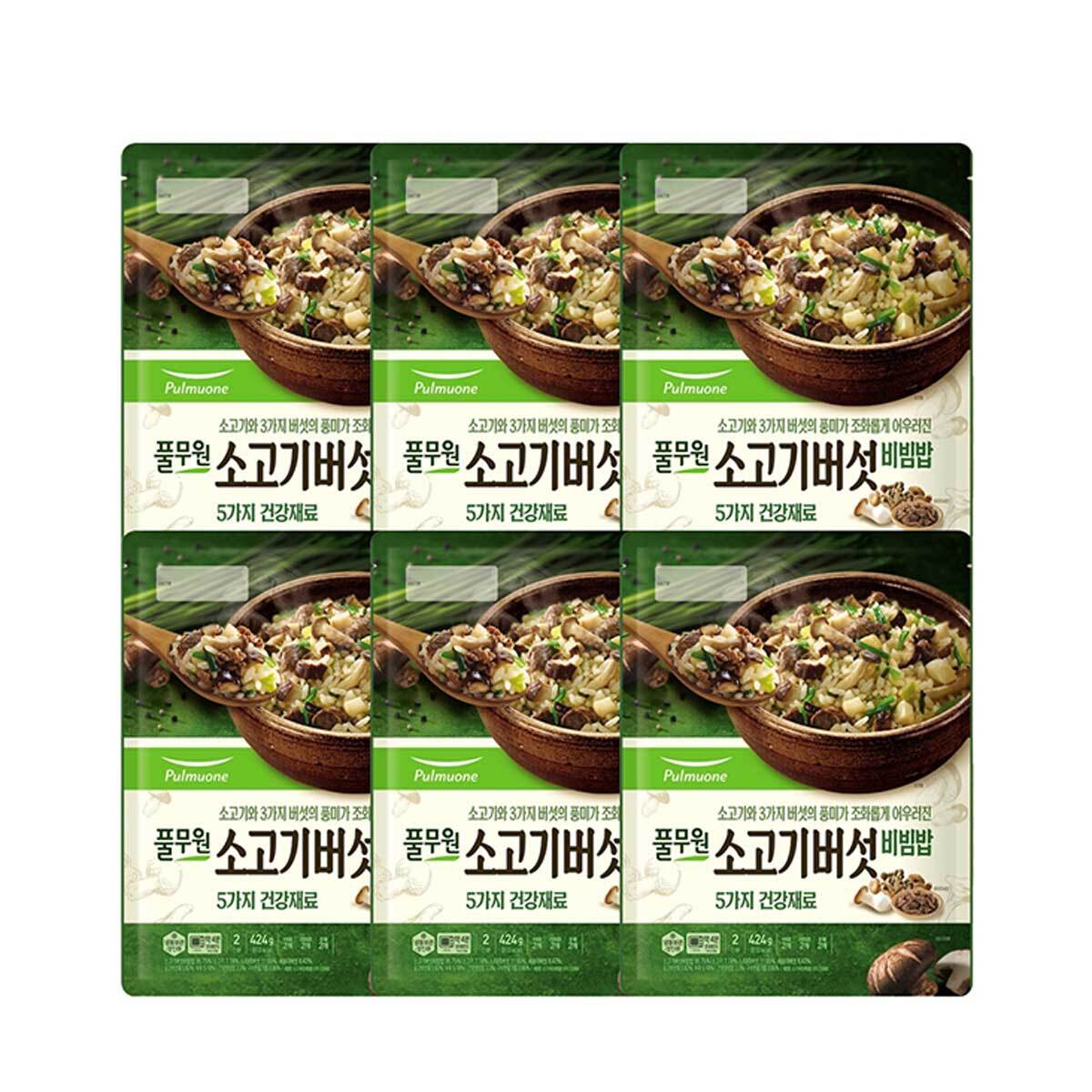 소고기버섯비빔밥 424g x 6 (2544g) 소고기버섯비빔밥 424g x 6 (2544g)