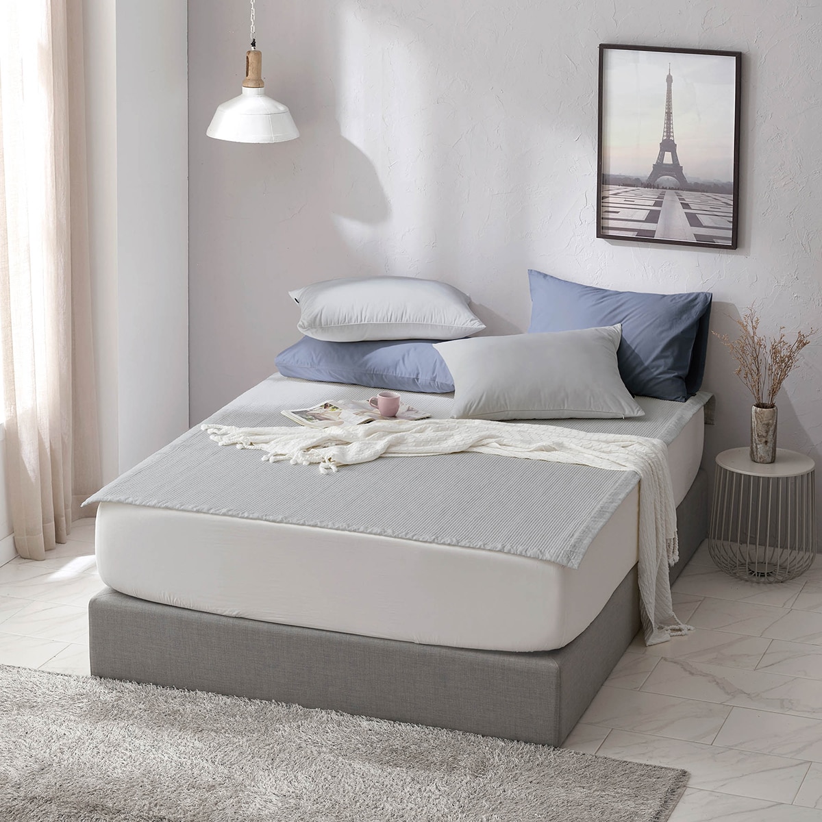 썸니아 면 워싱 피그먼트 패드 - 퀸, 그레이