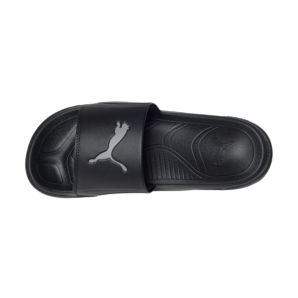 푸마 성인 소프트라이드 팀캣 슬라이드 - 블랙