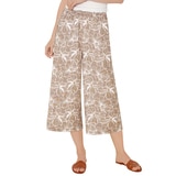 트라이엄프 여성 저지 라운지 바지 2PK - 오렌지 (플라워&다이아), M