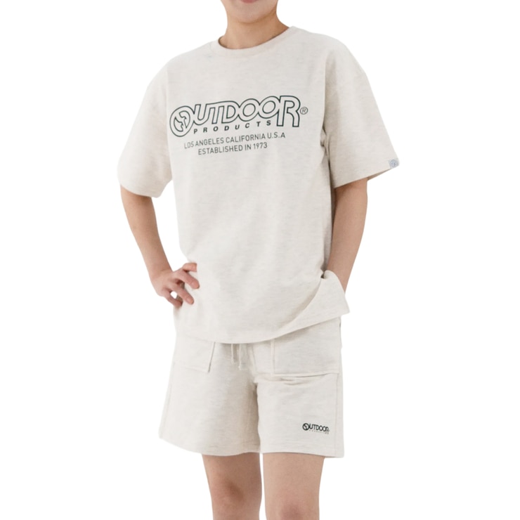 아웃도어프로덕츠 여성 라운지 상하의 세트 - 멜란지 오트밀