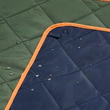 HUNTER 야외용 접이식 담요 겸 매트 152x183cm - 카키