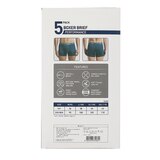 푸마 남성 미드 박서 브리프 5매 - 블랙/그린/네이비/블루/그레이, 105(XL)