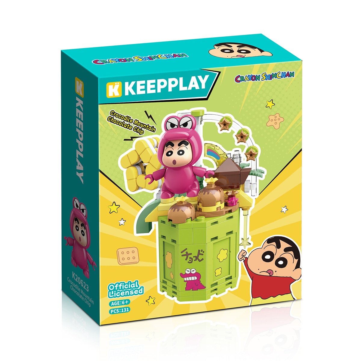 Keepplay 짱구 블럭 피규어 음식 시리즈 3종 Keepplay 짱구 블럭 피규어 음식 시리즈 3종