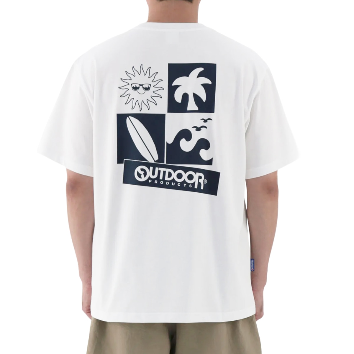 아웃도어프로덕츠 남성 반소매 티셔츠 - 화이트