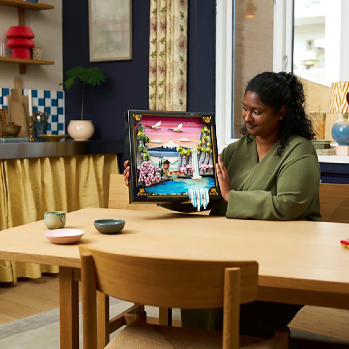 레고 아트 벚꽃 풍경 31218