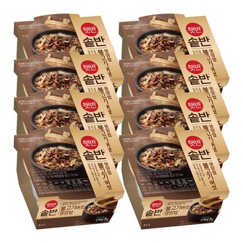 CJ햇반 솥반 불고기 버섯영양밥 200g x 8