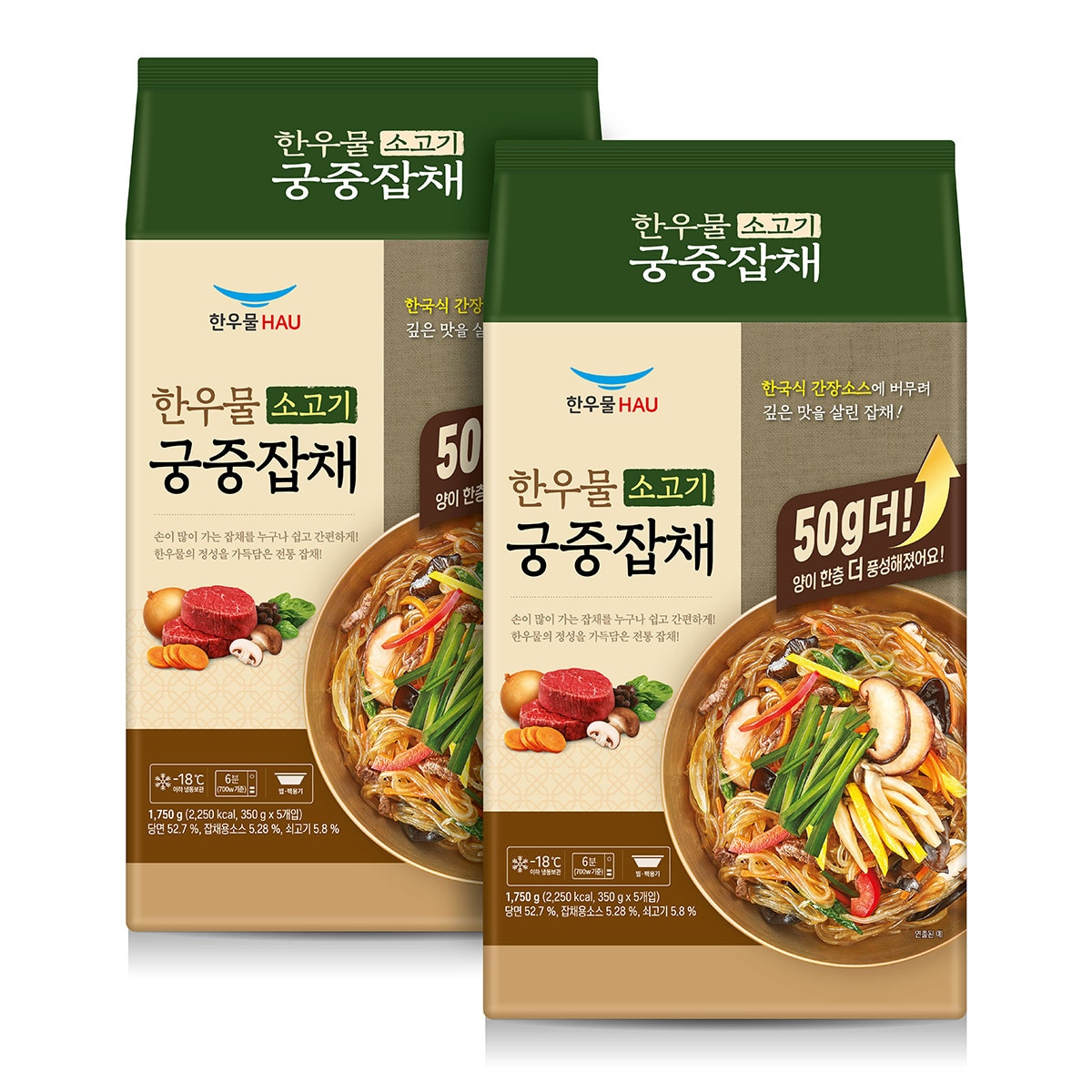 한우물 소고기잡채350g x 5 x 2pk