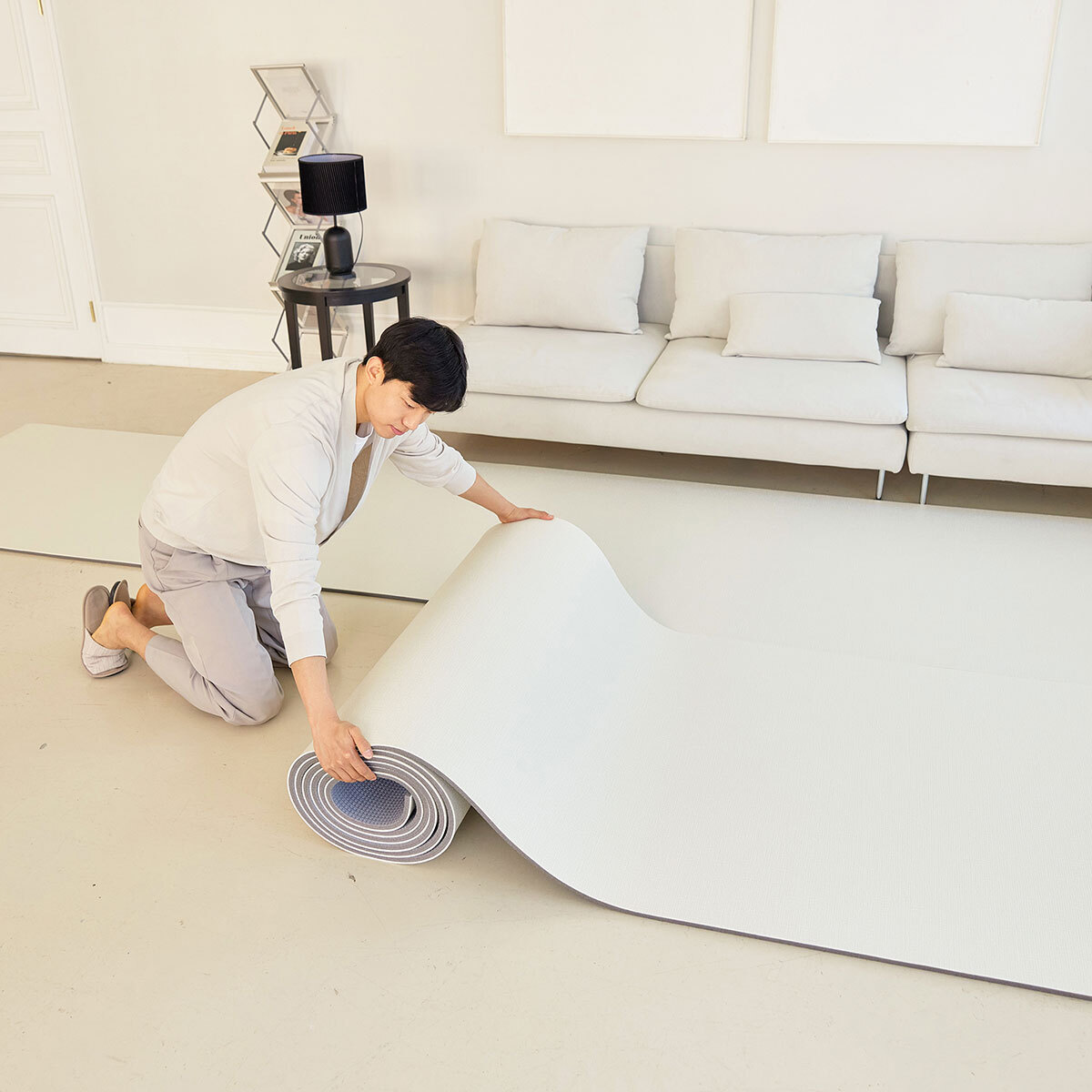 고려화학 잘라쓰는 롤매트 110 X 700 X 1.5cm - 오가닉 베이지