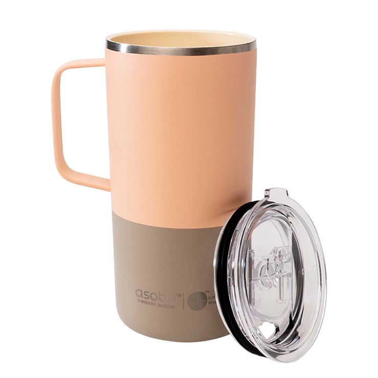 아소부 타워 텀블러 600ml - 파스텔피치 아소부 타워 텀블러 600ml - 파스텔피치