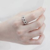 총0.6캐럿 다이아몬드 반지14K 셜리