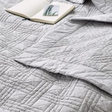 박홍근홈패션 워싱면 양모 스프레드 - 싱글, 그레이