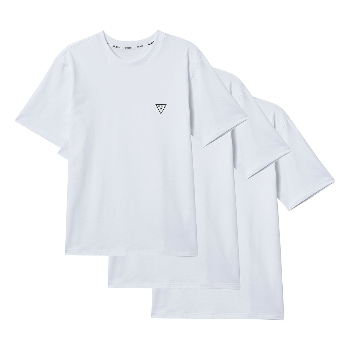 게스 남성 크루넥티셔츠 3매 X 224개 - 26FW(화이트 구성)