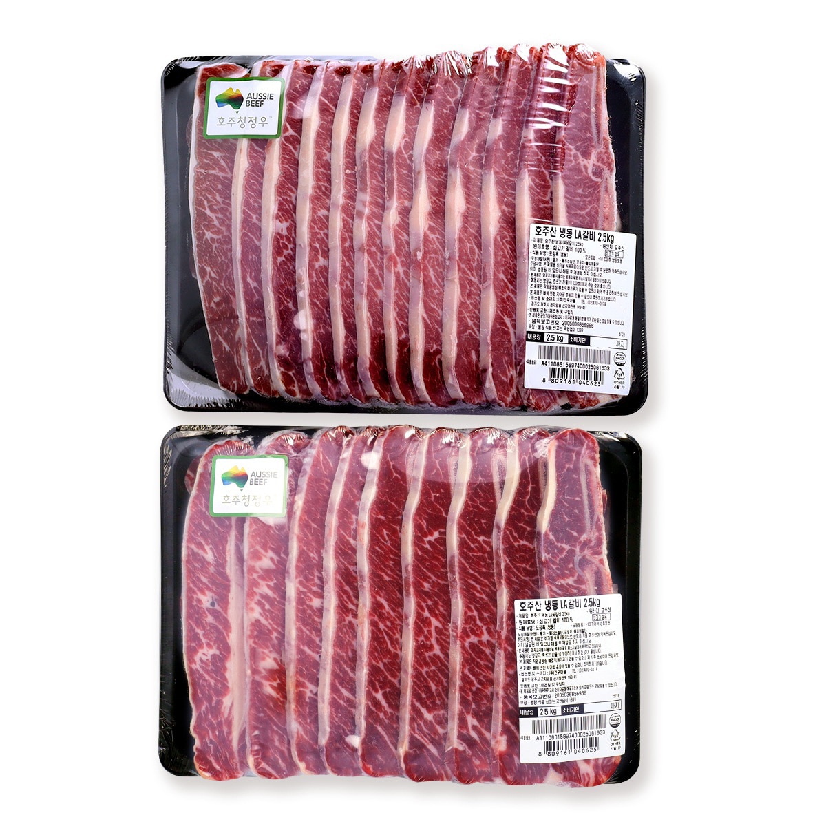 호주산 냉동 LA갈비 2.5kg x 2팩 호주산 냉동 LA갈비 2.5kg x 2팩