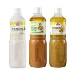 맥코믹 어니언 크림 드레싱 1kg + 레몬갈릭 드레싱 1.1kg + 비셰프 와사비 드레싱 1,060g
