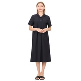 레니본 여성 나일론 카라 원피스 - 네이비