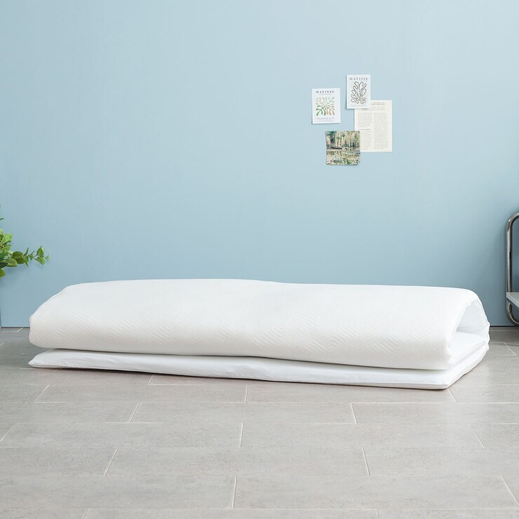 에이프릴앳홈 냉감3중직 바닥 요 - 퀸, 화이트